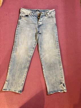 Express Light Blue Straight Women's Jeans